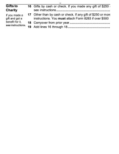 Charitable Contribution