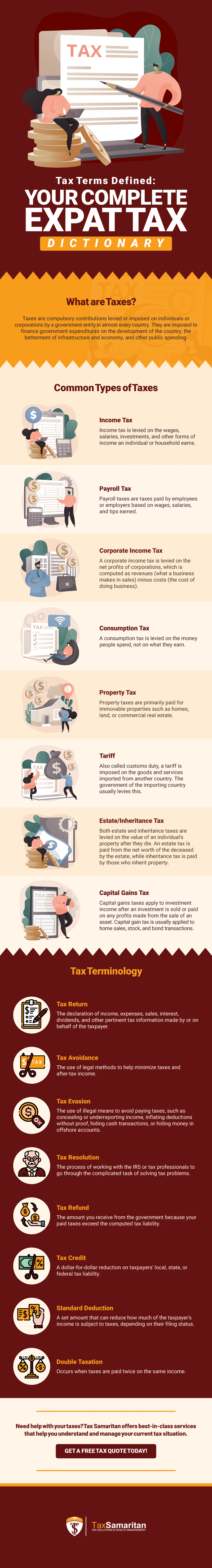 [Infographic] Tax Terms Defined: Your Complete Expat Tax Dictionary