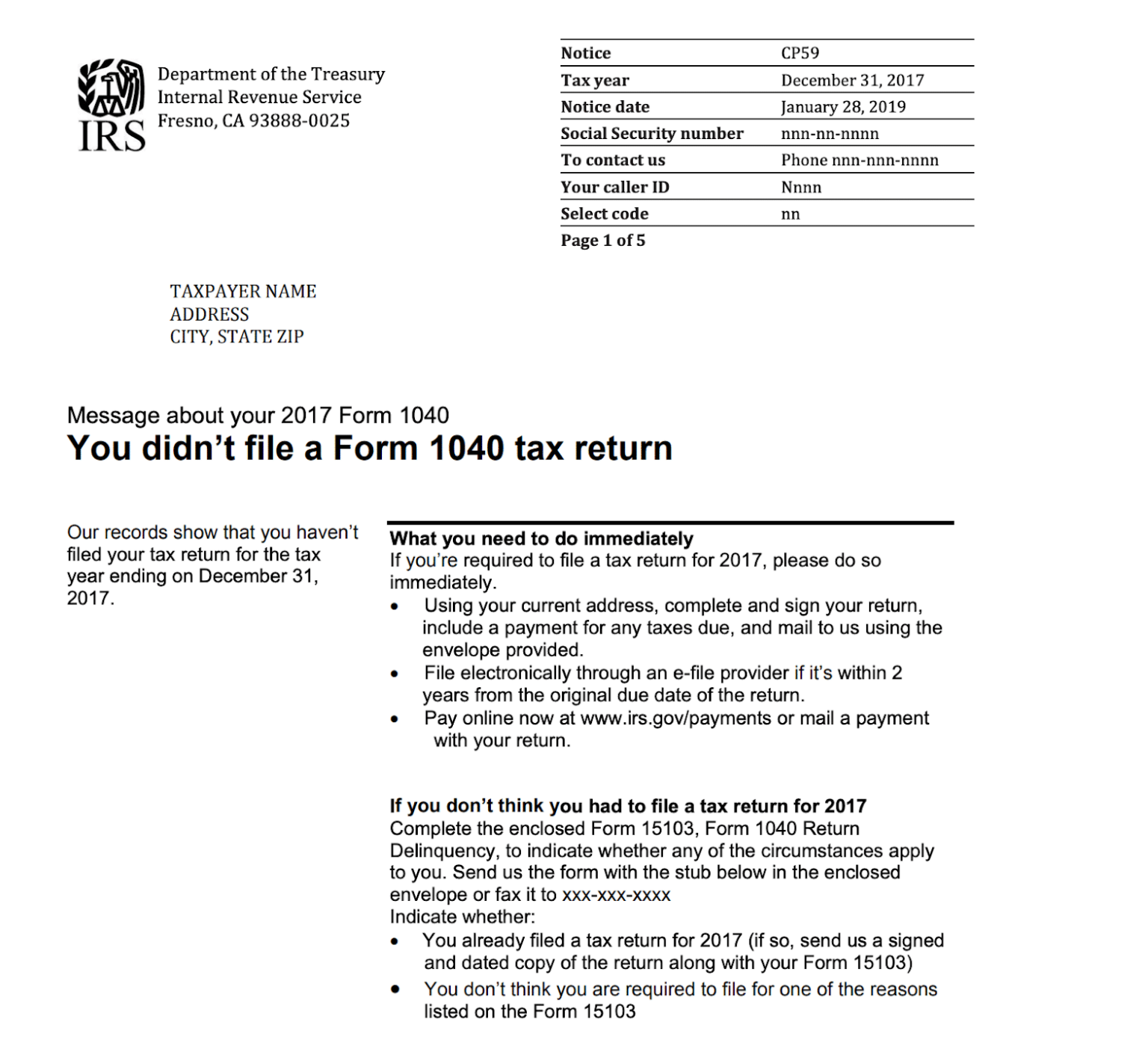 Ir59 Example Cyprus IRS CP59 Notice: What It Means and How to Respond